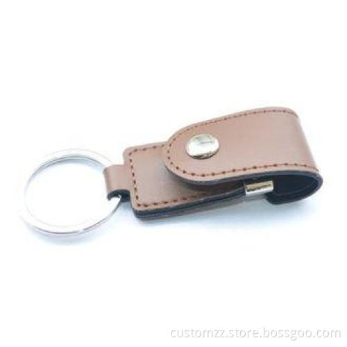 Leather Large Capacity Flash Drive , USB Flash Drive Storag
